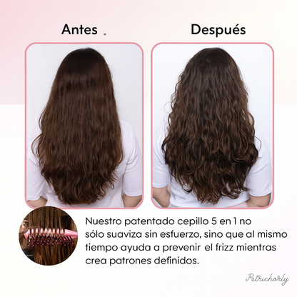 Petrichorly Peine Moldeador de Cabello 5 en 1