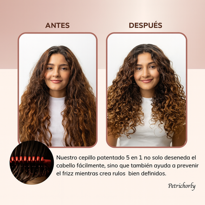 Petrichorly Peine Moldeador de Cabello 5 en 1